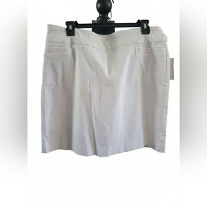 Kim Rogers White Golf Skort